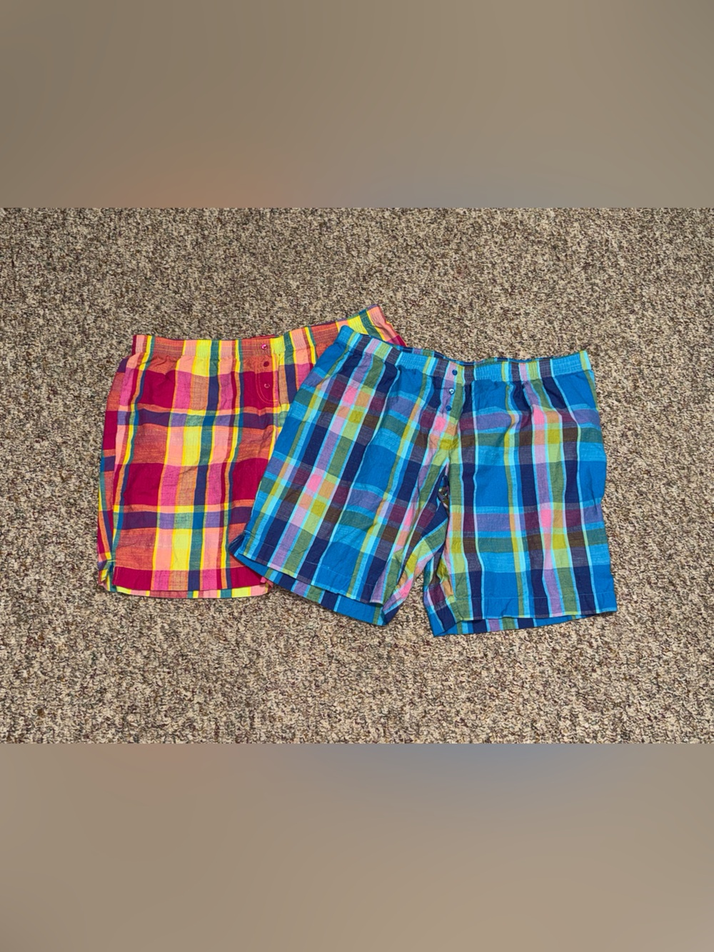 Women's size XL 16/18 Secret Treasures Plaid Shorts sleep shorts